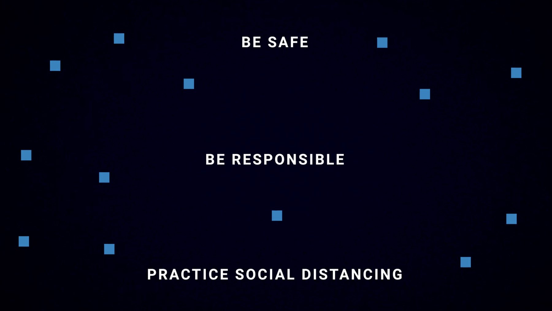 The power of social distancing awareness graphic