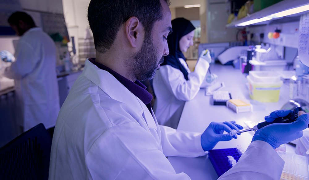 Qatar Biomedical Research Institute laboratory work