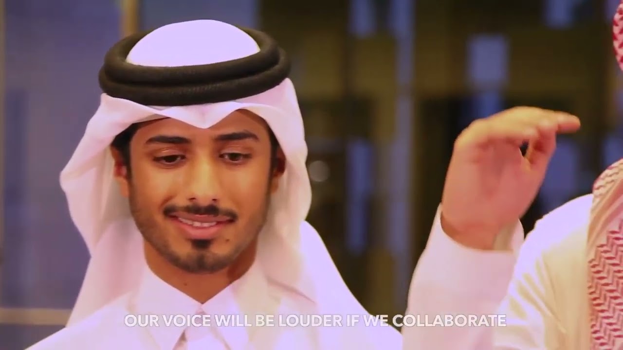 Youth delegate speaking during the 2015 Doha Youth Forum documentary